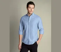 Vorgewaschenes Oxfordhemd Himmelblau