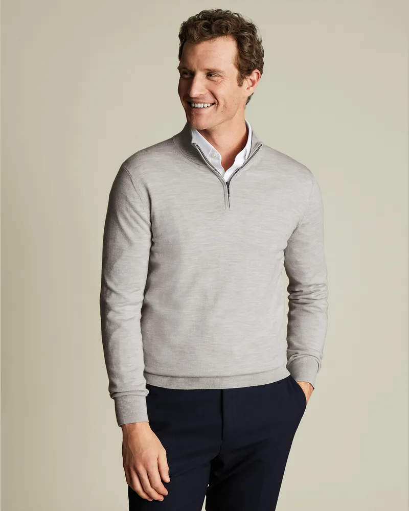 Charles Tyrwhitt Troyer aus Merino Silber Silber