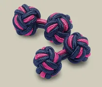 Knoten-Manschettenknöpfe Indigoblau & Helles