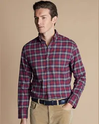 Charles Tyrwhitt Flanell-Hemd Rot