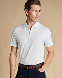 Charles Tyrwhitt Performance Polo Weiß Weiß