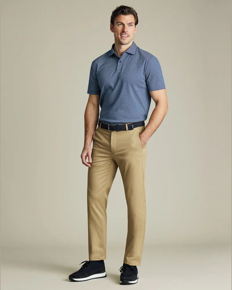 Charles Tyrwhitt Performance-Chino Gelbbraun Braun