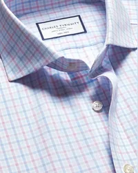 Charles Tyrwhitt Bügelfreies Popeline-Hemd Rosa