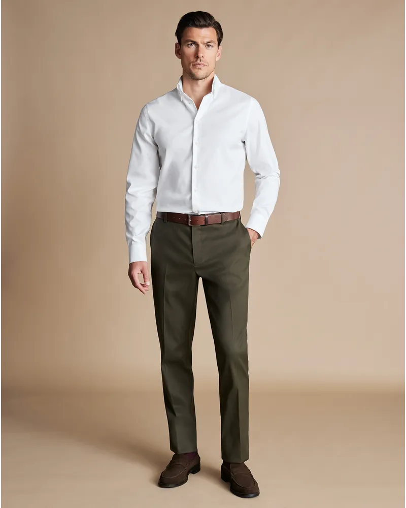 Charles Tyrwhitt Smarte Hose Grün