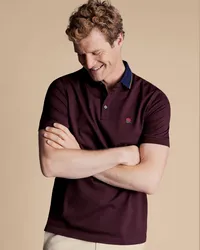 Charles Tyrwhitt England Rugby Piqué-Polo Rot