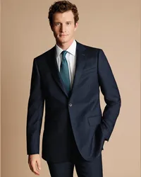 Charles Tyrwhitt Italienisches Luxusanzugsakko Blau