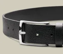 Chino-Ledergürtel Schwarz