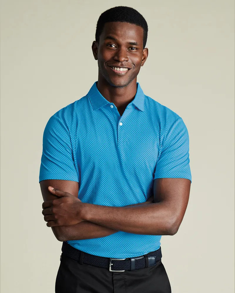 Charles Tyrwhitt Performance Polo Blau