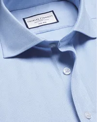 Charles Tyrwhitt Bügelfreies Hemd Blau