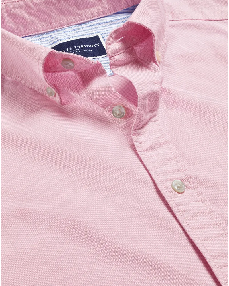 Charles Tyrwhitt Schlichtes vorgewaschenes Rosa