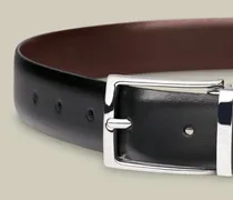 Wendbarer Ledergürtel Schwarz