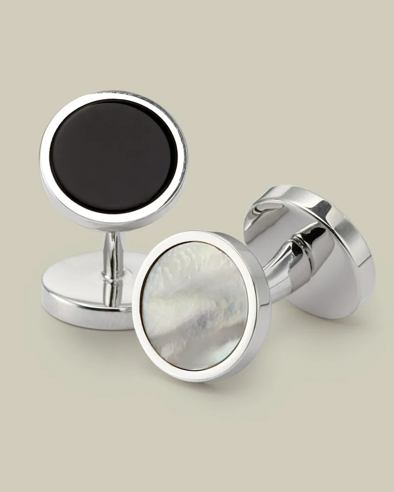 Charles Tyrwhitt Gala-Manschettenknöpfe Silber
