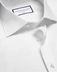 Charles Tyrwhitt Luxuriöses Twill-Hemd Weiß