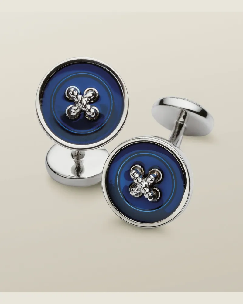 Charles Tyrwhitt Manschettenknöpfe mit Emaille Königsblau