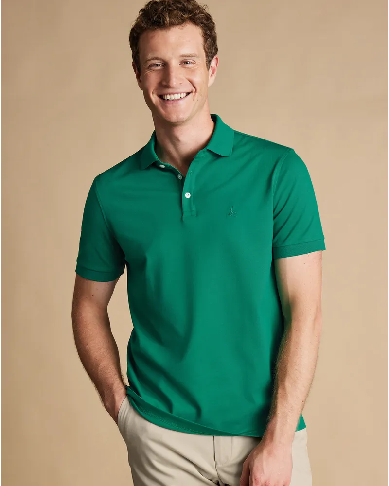 Charles Tyrwhitt Tyrwhitt Piqué-Polo Grün Grün