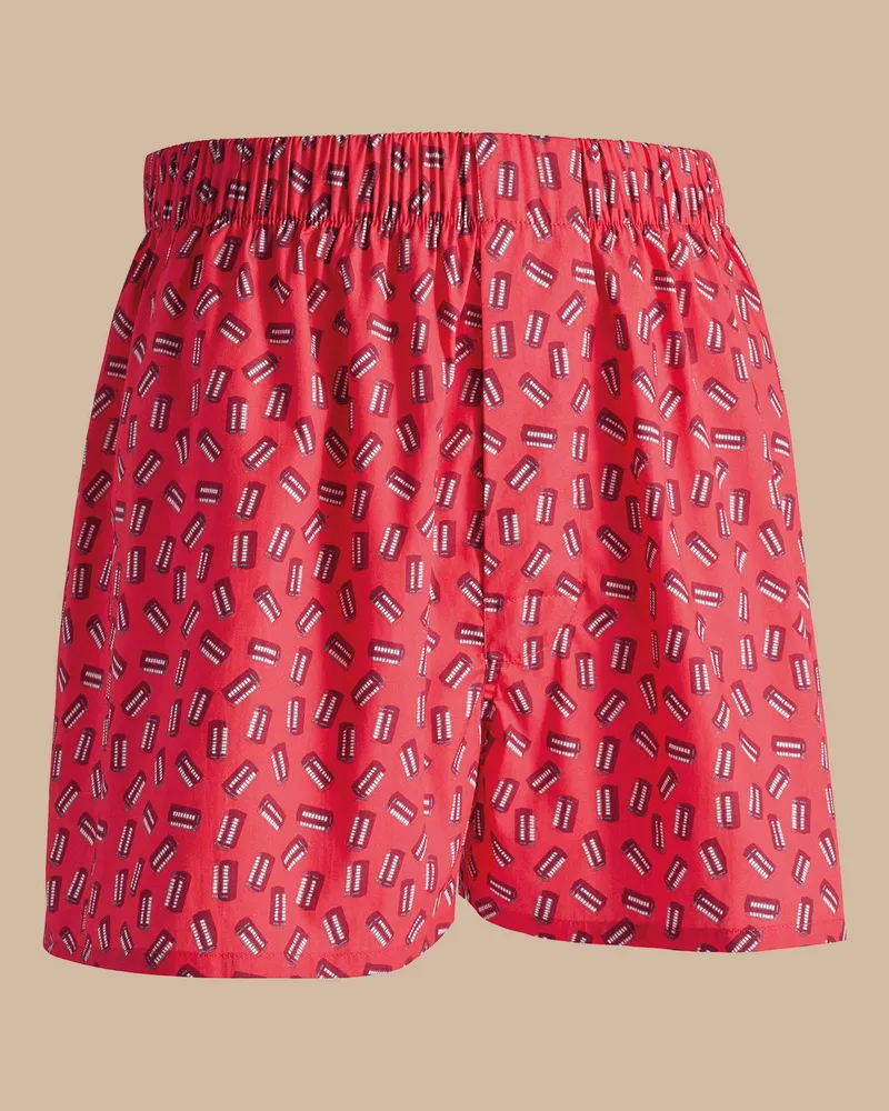 Charles Tyrwhitt Gewebte Boxershorts Pink