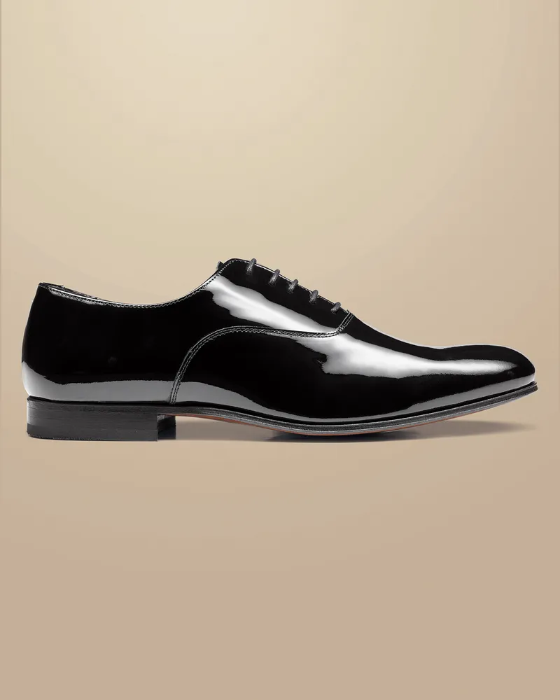 Charles Tyrwhitt Oxford-Schuhe aus Lackleder Schwarz