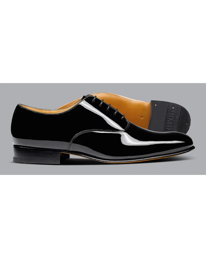 Charles Tyrwhitt Oxford-Schuhe aus Lackleder Schwarz