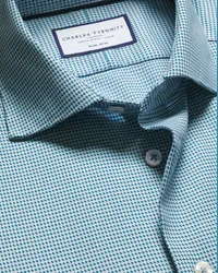 Charles Tyrwhitt Bügelfreies Hemd Grün