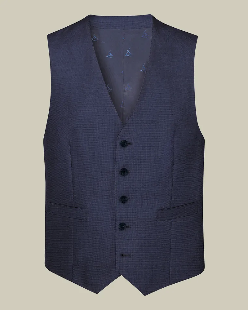 Charles Tyrwhitt Ultimative Performance-Anzugweste Indigo