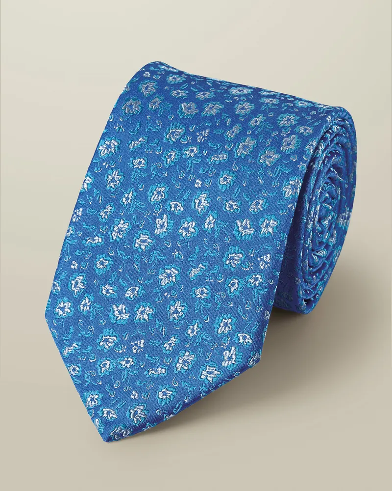 Charles Tyrwhitt Krawatte aus Seiden Blau