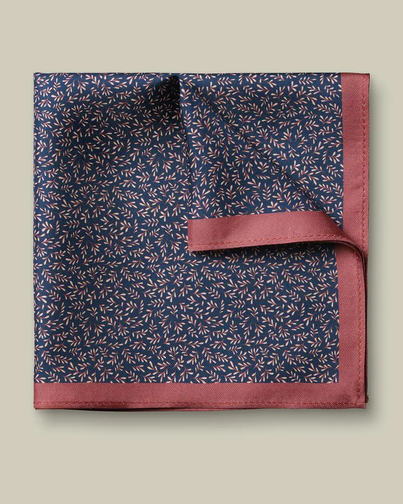 Charles Tyrwhitt Einstecktuch aus Seide Blau