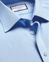 Charles Tyrwhitt Bügelfreies Hemd Blau