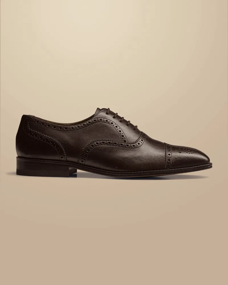 Charles Tyrwhitt Budapester Oxford-Schuhe Braun