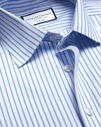 Charles Tyrwhitt Bügelfreies Twill-Hemd Blau