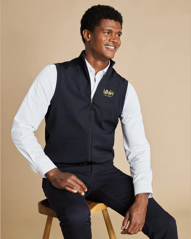 Charles Tyrwhitt The Lions Hybrid-Weste Marineblau