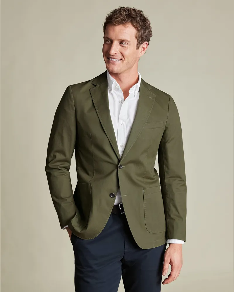 Charles Tyrwhitt Sakko Grün
