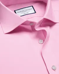 Charles Tyrwhitt Bügelfreies Twill-Hemd Rosa