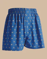 Charles Tyrwhitt Gewebte Boxershorts Blau