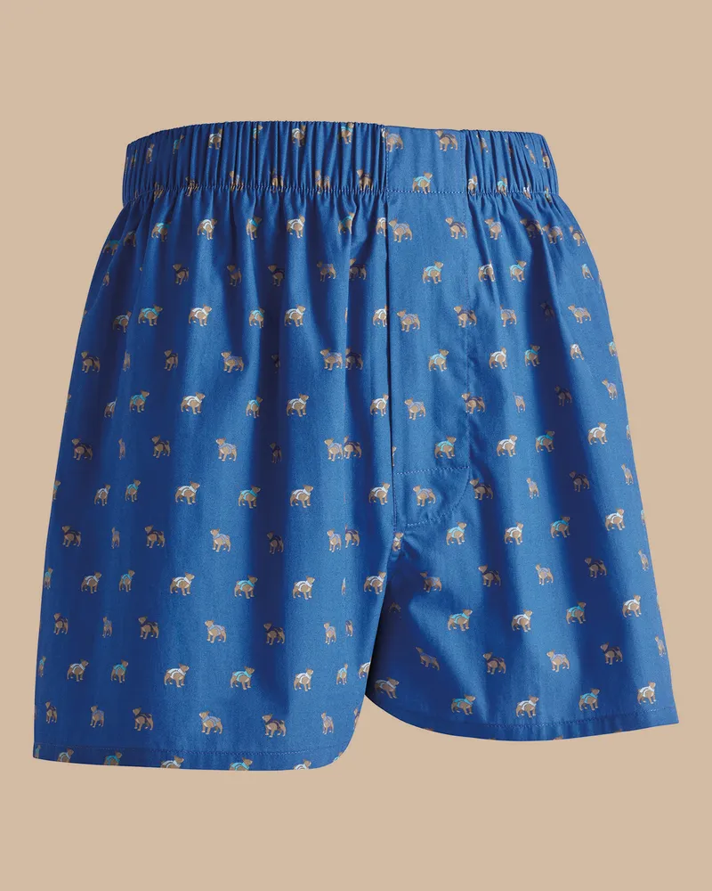 Charles Tyrwhitt Gewebte Boxershorts Blau