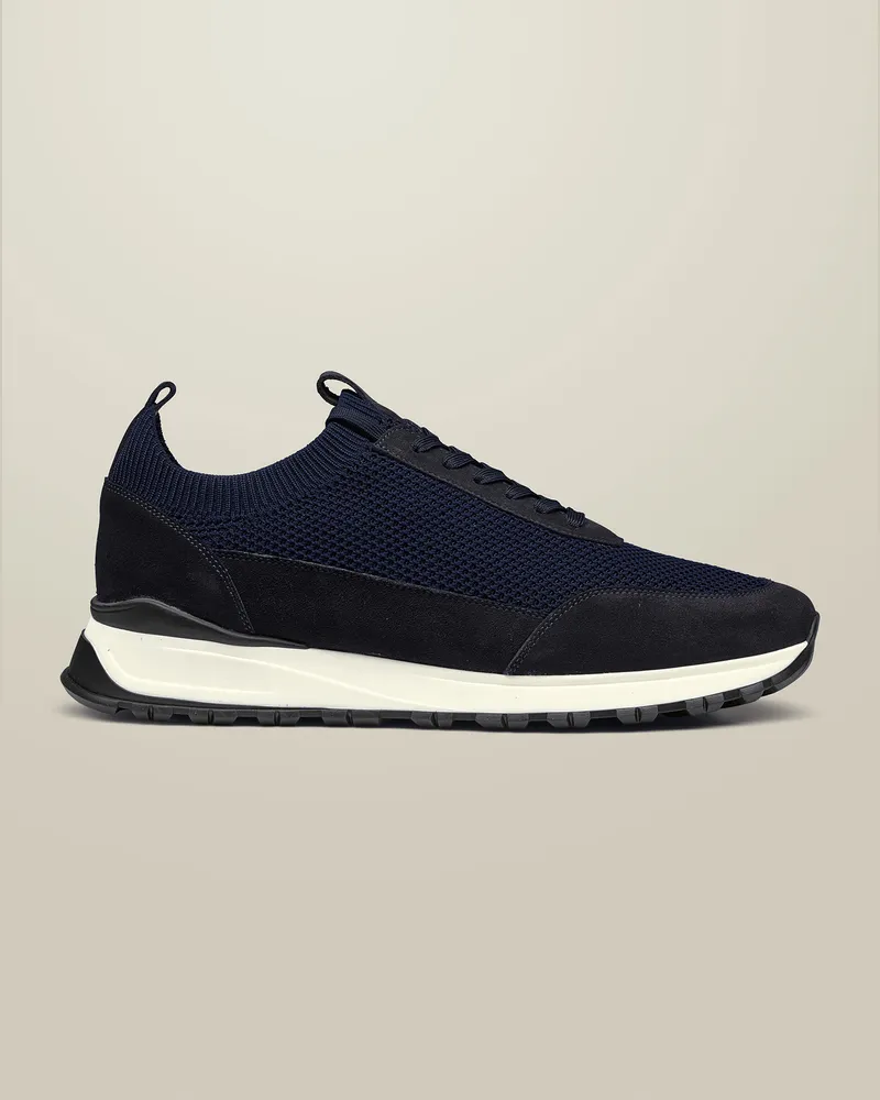 Charles Tyrwhitt Gestrickte Sneaker Marineblau Marineblau