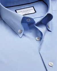 Charles Tyrwhitt Bügelfreies Oxfordhemd Blau