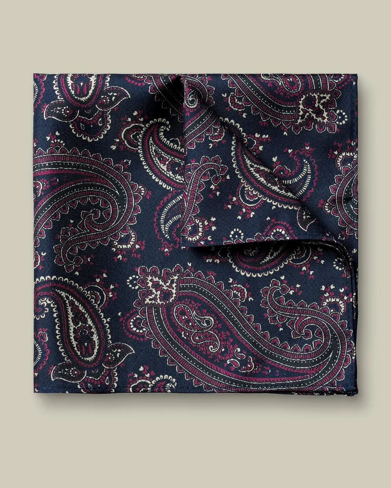 Charles Tyrwhitt Einstecktuch aus Seide Rosa