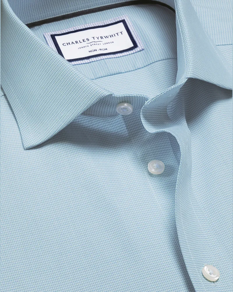 Charles Tyrwhitt Bügelfreies Westminster Hemd Petrolgrün Grün