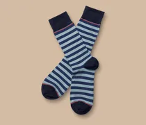 Socken mit Blockstreifen Eis