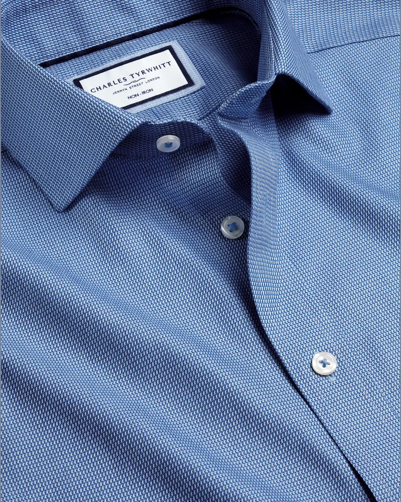 Charles Tyrwhitt Bügelfreies Mayfair Hemd Blau