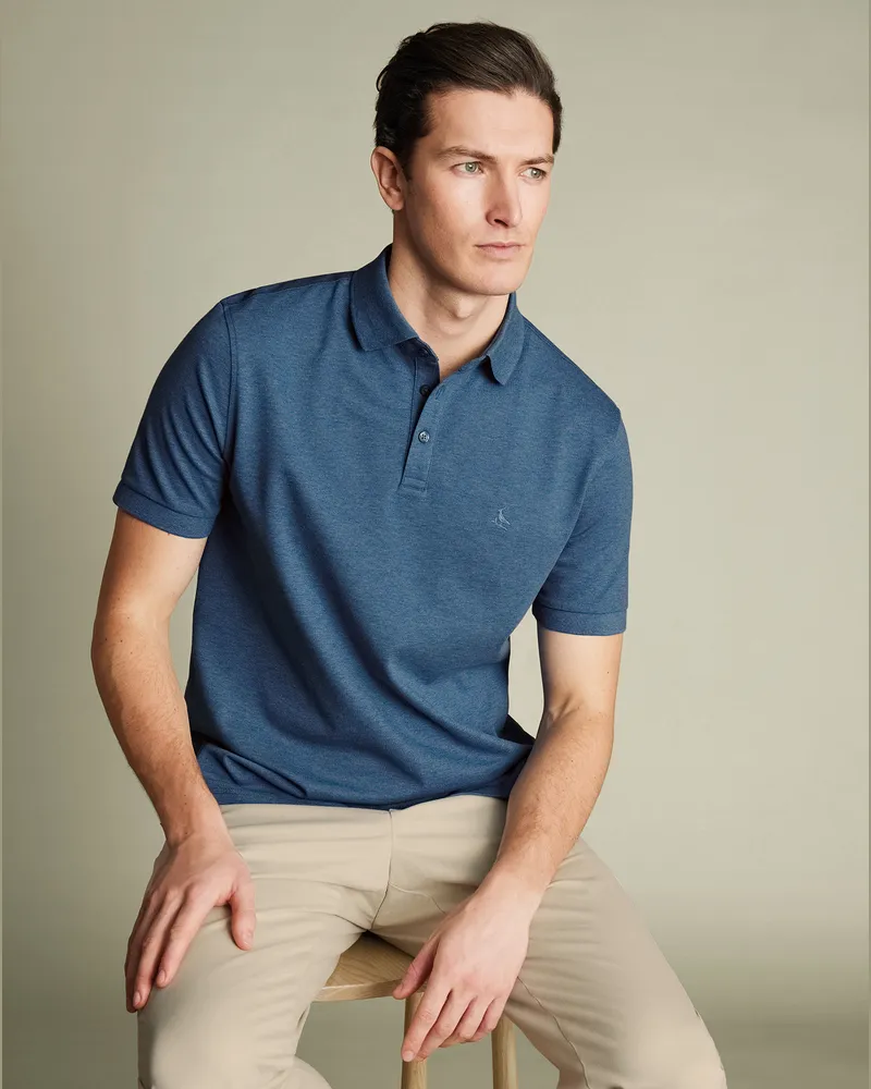 Charles Tyrwhitt Tyrwhitt Piqué-Polo Indigoblau Indigo