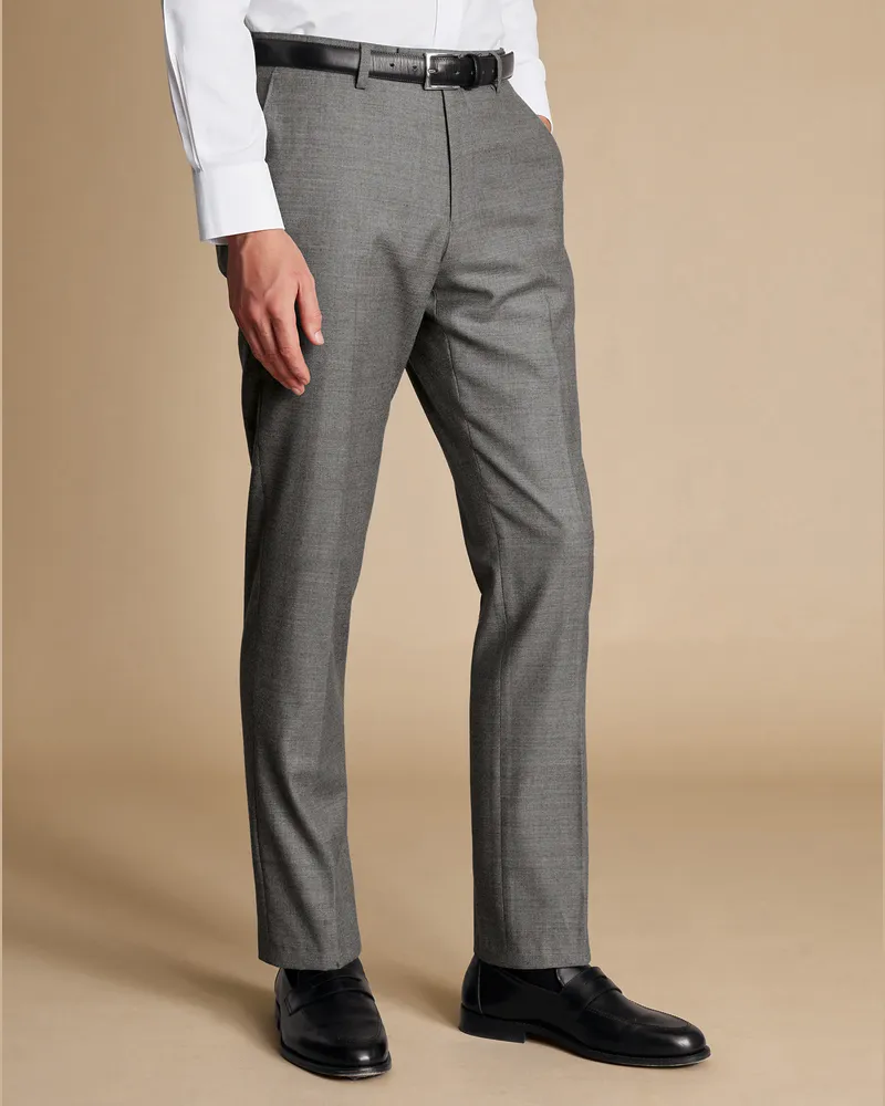 Charles Tyrwhitt Italienische Hose aus Flanell Grau