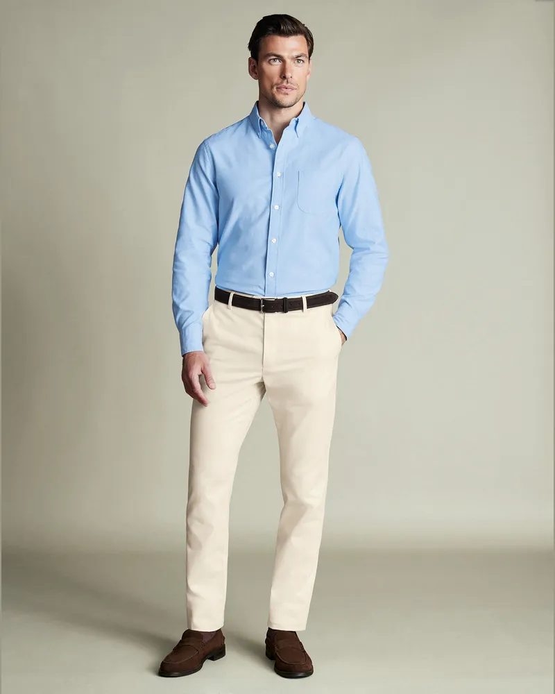 Charles Tyrwhitt Ultimative Bügelfreie Chino Weiß