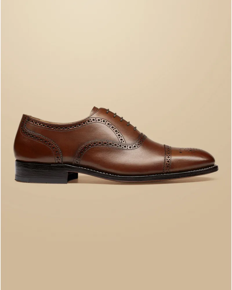 Charles Tyrwhitt Budapester Oxford-Schuhe Braun