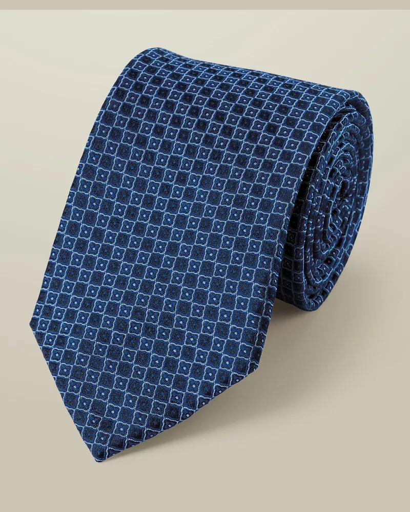 Charles Tyrwhitt Krawatte aus Seide Marineblau