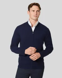 Charles Tyrwhitt Merino-Bomberjacke Marineblau