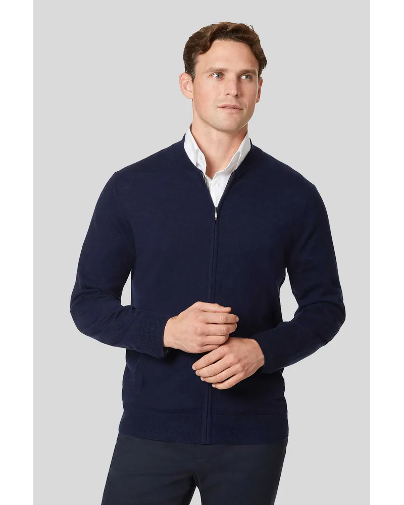 Charles Tyrwhitt Merino-Bomberjacke Marineblau