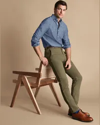 Charles Tyrwhitt Ultimative Bügelfreie Chino Grün