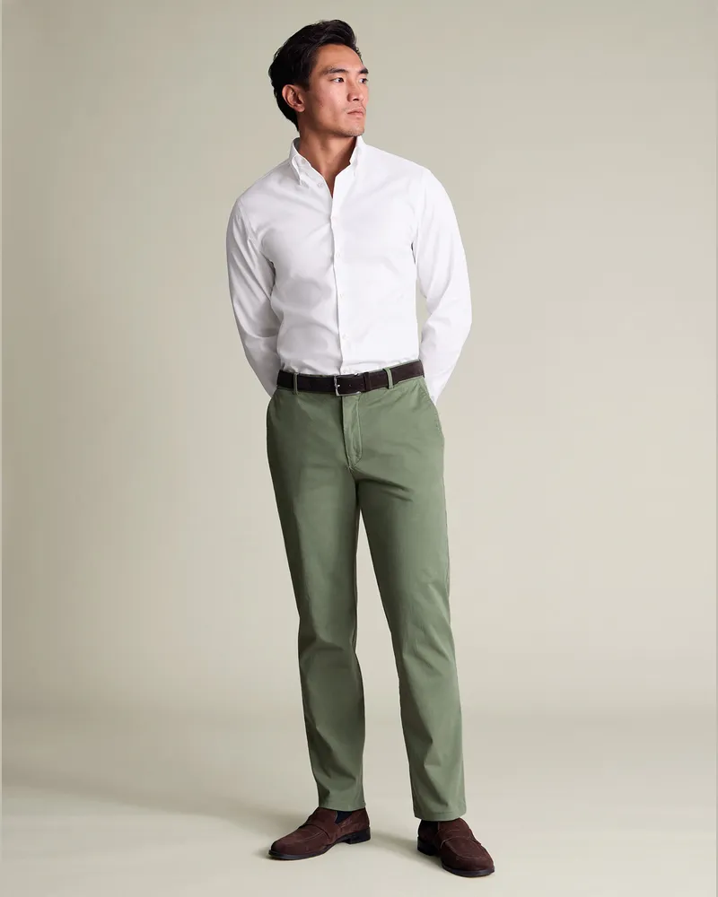 Charles Tyrwhitt Garment-dyed Chino Grün Grün
