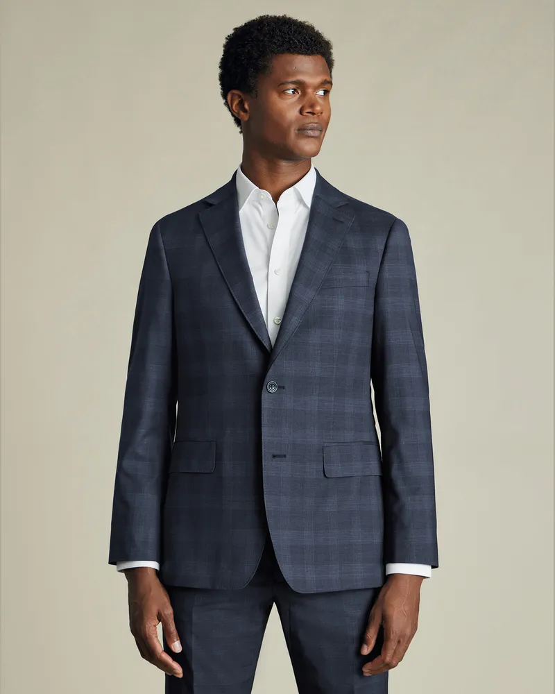 Charles Tyrwhitt Italienisches Anzugsakko Blau